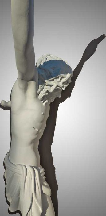 Голяма фигура Господ Исус на кръста скулптура 70 cm