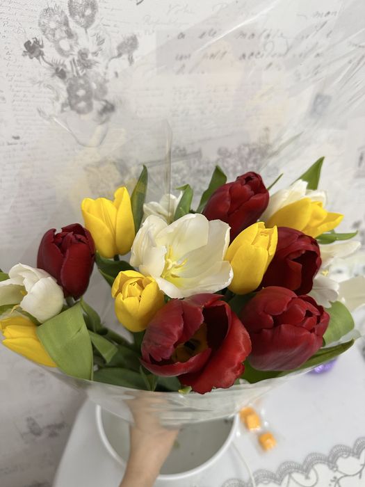 Тюльпаны 8 марта сегодня подарили 6 тыс