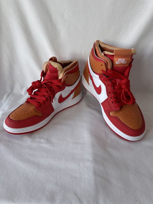 W Air Jordan 1 Zoom Air Cmft Fire Red Hot Curry,marime 36