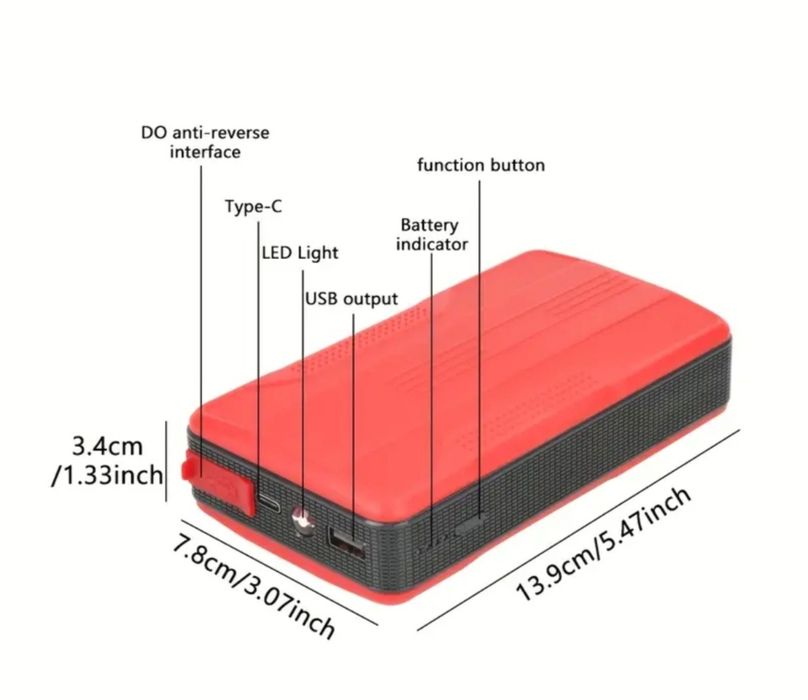 Jump starter / robot  pornire auto / incarcare baterie / Powerbank