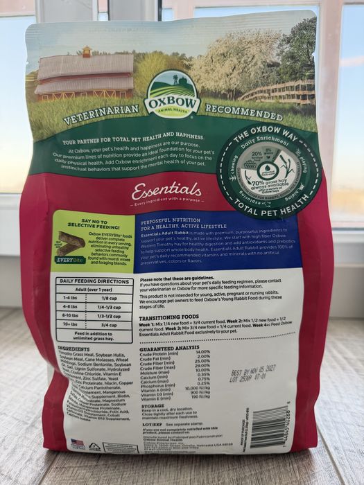 Oxbow корм для кроликов