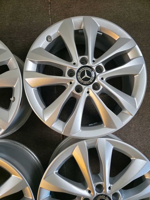 4 Jante Aliaj 5x112 17'' 7J ET 48.5 - OEM Mercedes C-Class W205 W206 A Class B Class CLA GLA GLC V-Class Vito Viano