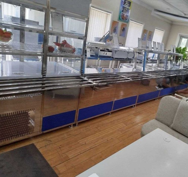 Линия раздачи, мармит, всё для диет кафе и бистро.