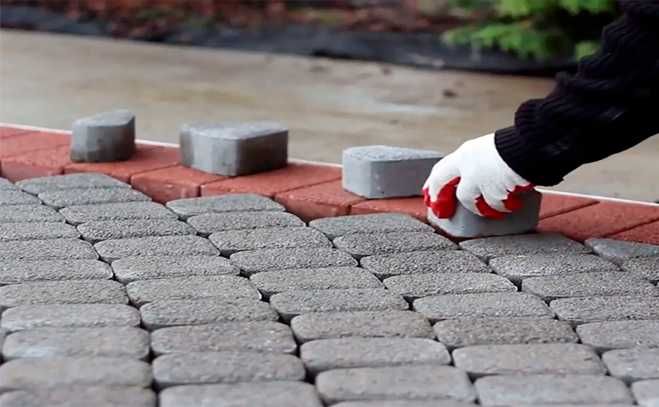 Профессиональная укладка тротуарной плитки, брусчатка.