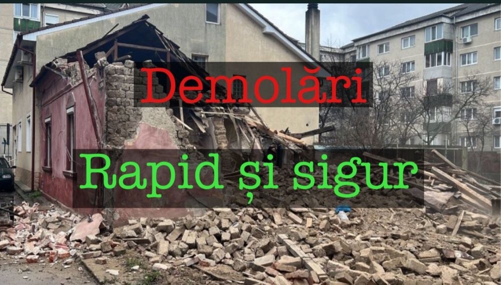 Demolari case vechi ziduri hambare Decopertari faiantă parchet