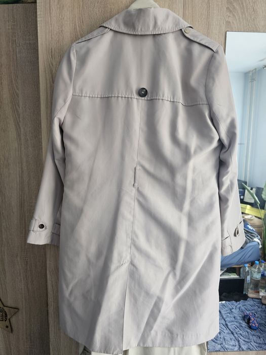 Trench bej spre gri Amisu 40