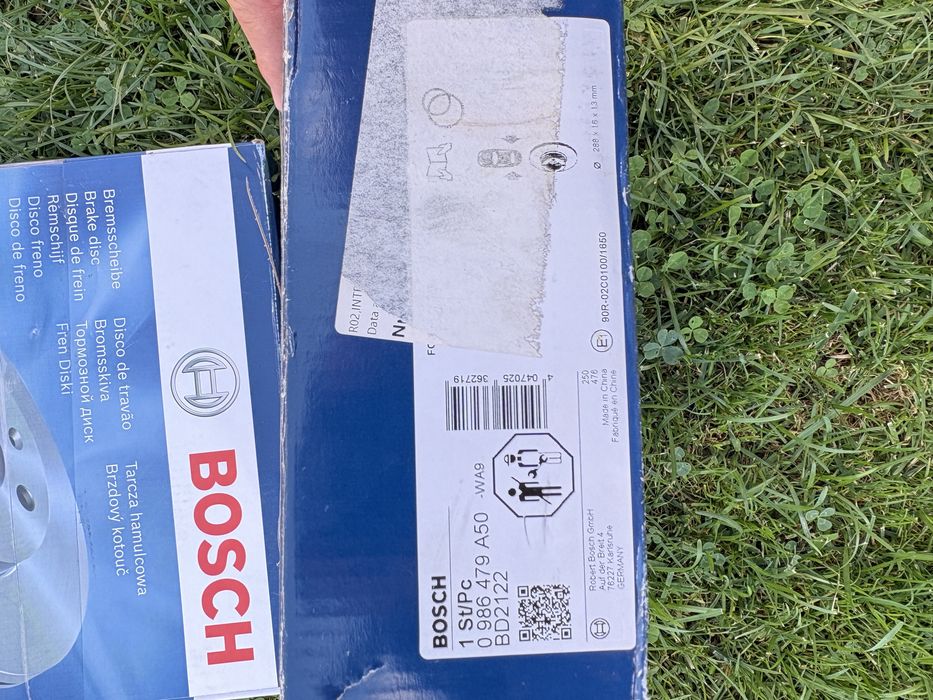 Disc frână spate BOSCH 0986479A50 (BD2122) – Nou / Cu rulment și inel ABS integrat