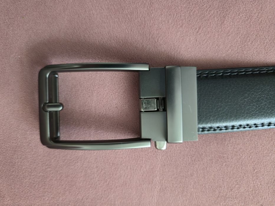 Curea automata din Piele cu Catarama Metalica  Negru 120cm 3