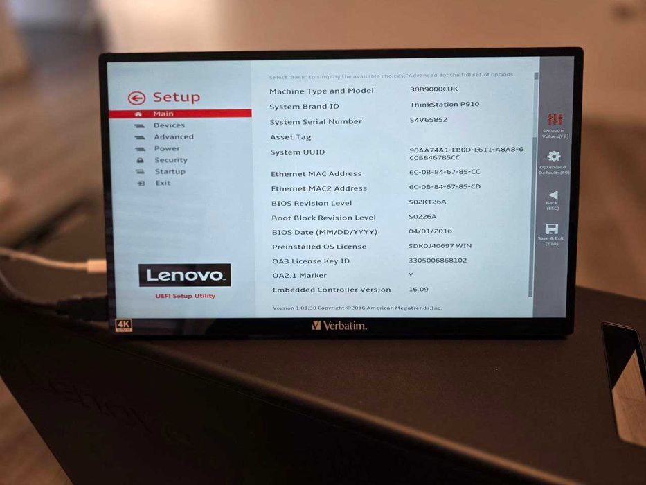 Workstation/Server Lenovo P910 24C/48T, 64GB ECC, 2x512GB NVMe