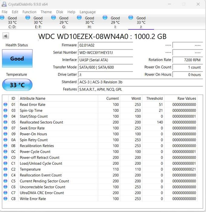 HDD WD Blue 1TB, 7200rpm, 64MB cache, SATA III nou sigilat