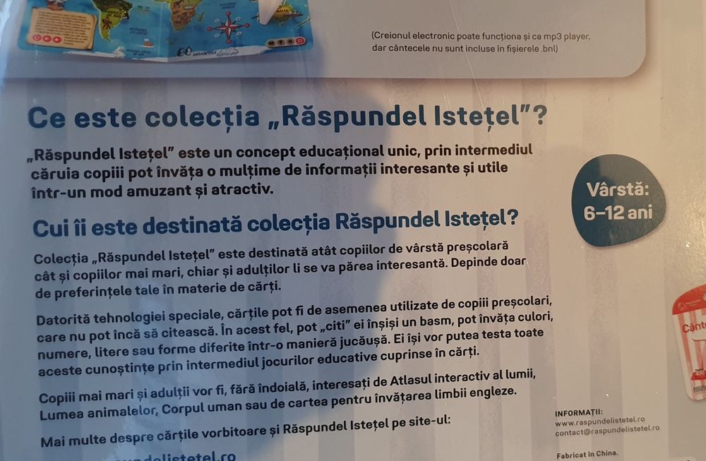 Set Raspundel Istetel - Atlasul lumii+ creion Albi