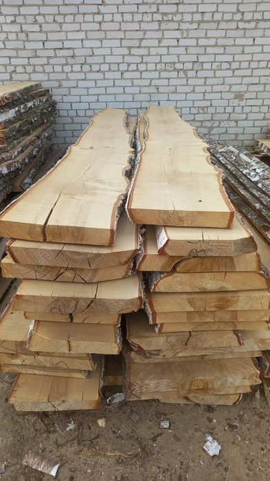 Продам доска необрезная берёза