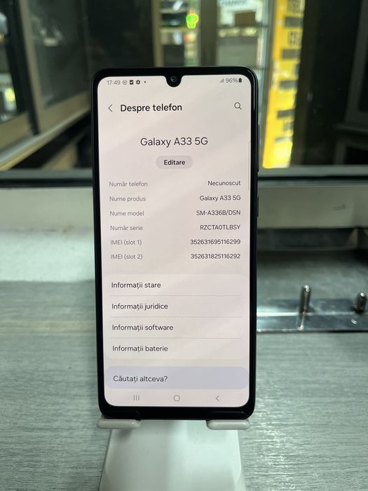 Telefon Samsung A33 5G .Ca nou