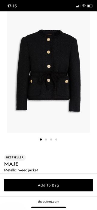 Страхотни комплекти Maje и Sandro - сако и пола букле