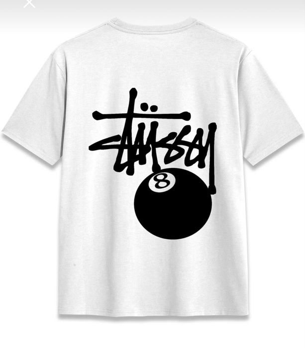 Stussy бяла тениска