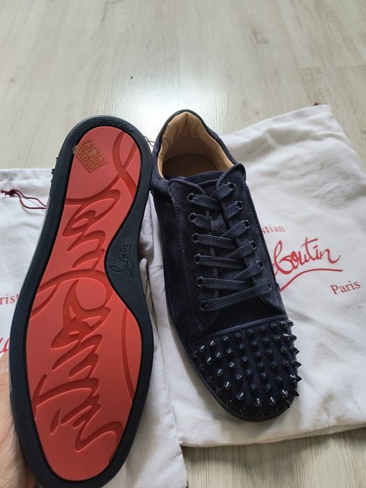 Christian Louboutin navy blue spiked 43.5