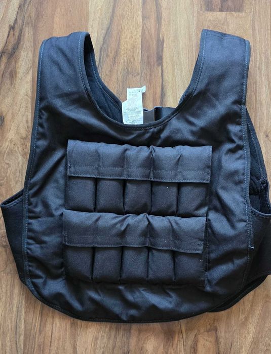 Vestă reglabilă greutăți Bodybuilding 10Kg , cu saculeti nisip 20 x 0.5 Kg