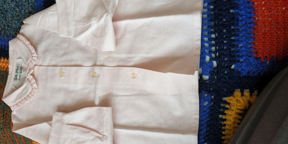 Рубашечки розовая и голубая и набор для девочки