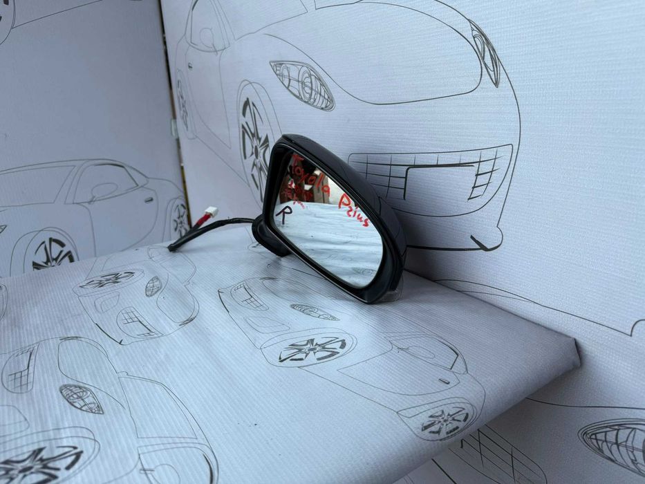 Oglindă Dreaptă 7 PINI Toyota Prius XW30 2015 / 2009-2015 / Cod OEM E4022865 (5D2)