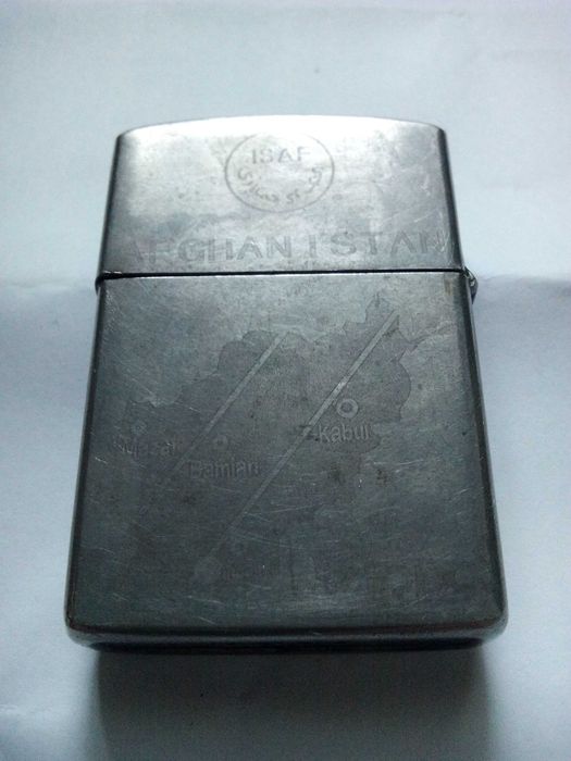 Нова табакера и запалка метални