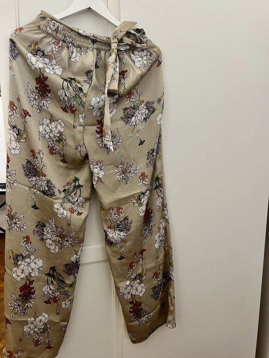 Salopeta camasa ie pantaloni boho chic vara imprimeu plaja