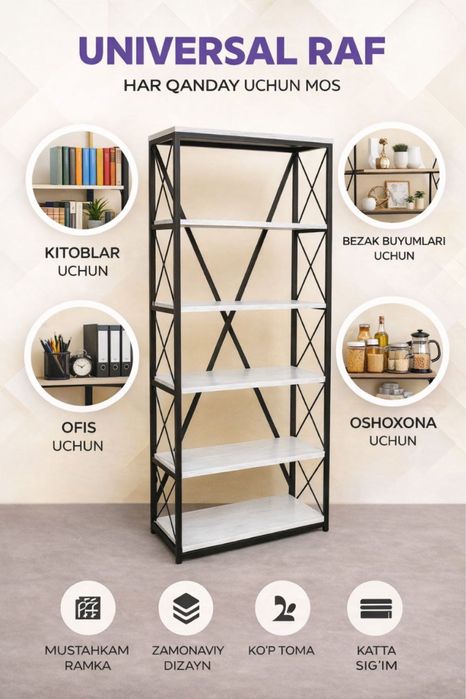 Ajoyib Narxlarda Loft Stelajlar