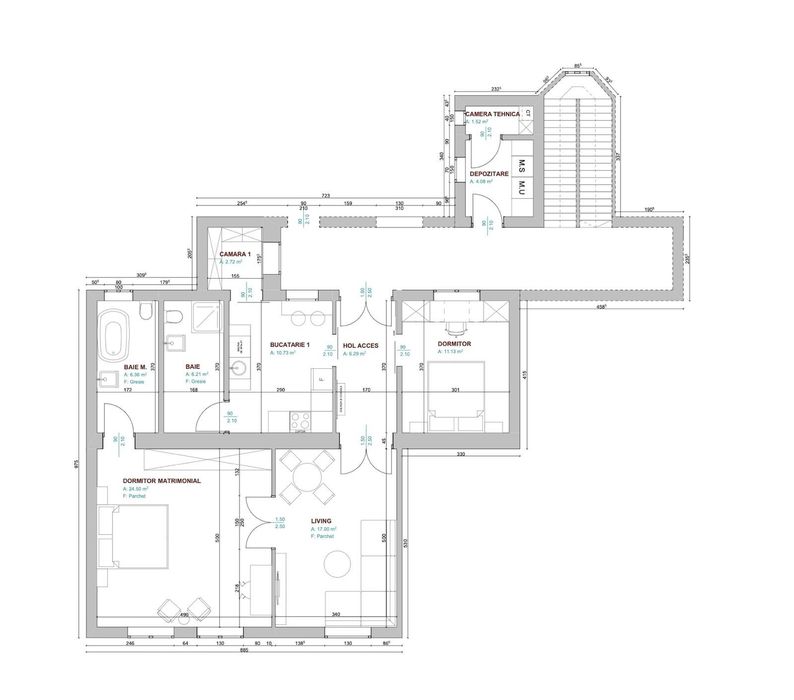 Proprietar – Apartament 3 camere, 2 băi, boxă, complet renovat – Bălcescu / Elisabetin