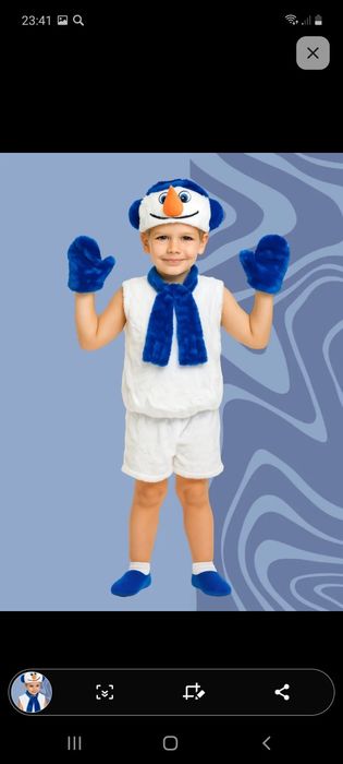 Прокат костюм снеговика