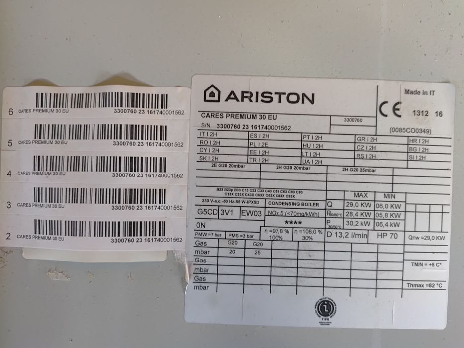 Placa electronica  Ariston Cares