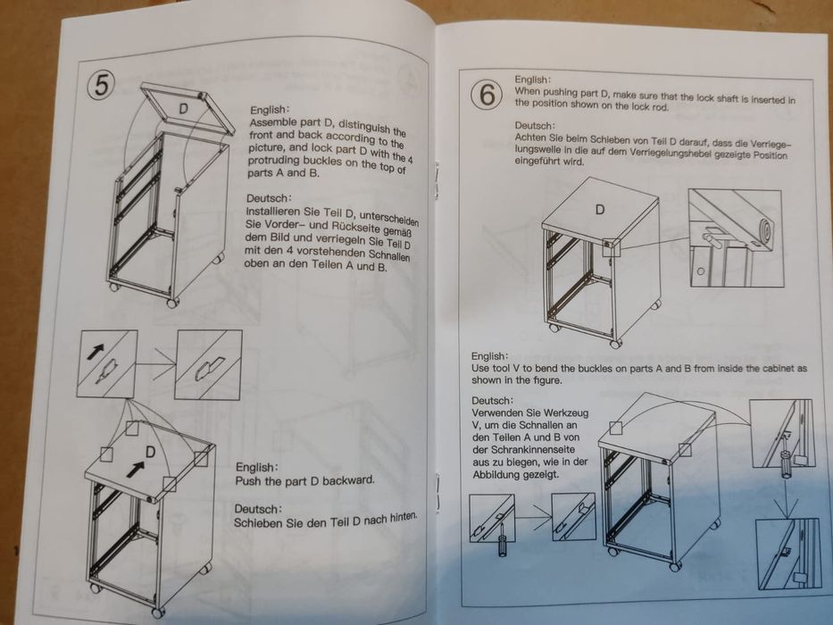 Dulapior pentru birou alb și negru  dim 40 x 44 x 65 cm nou