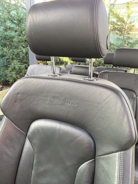 Interior Audi Q7 S-line cu 7 locuri si incalzire in scaune 2008-2015