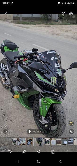 Kavasaki nija yil 2024 yurgan6500 abes injektr 400kub