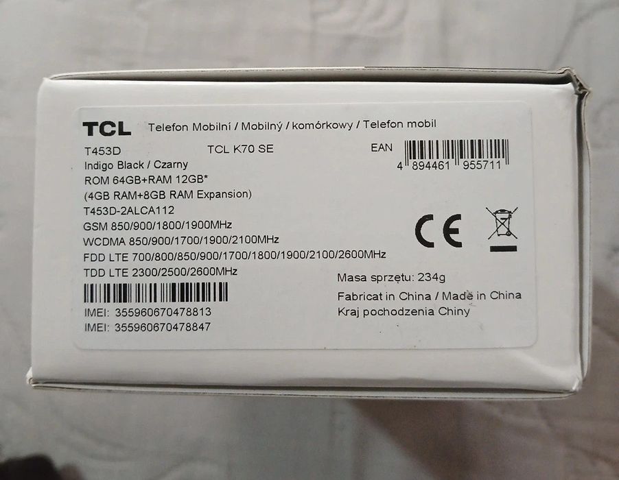 NOU - telefon TCL K70Se