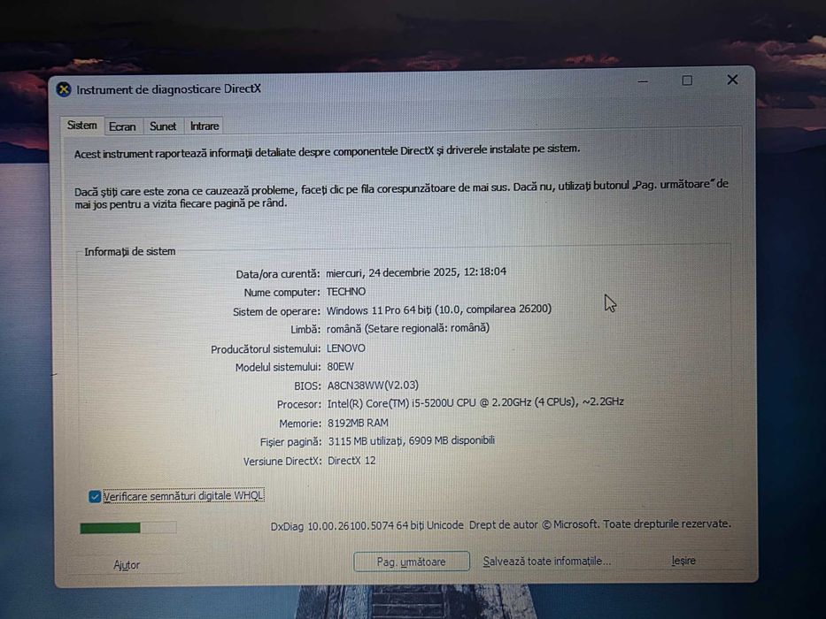 Laptop Lenovo i5