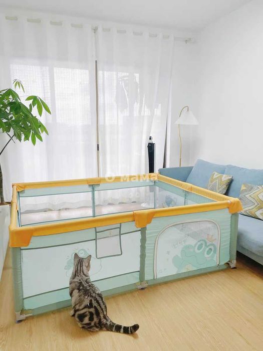 НОВ ДИЗАЙН Голяма детска кошара за игра с панди / заграждение за бебе