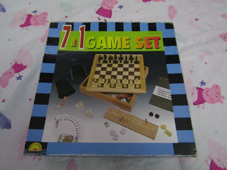 Дървена игра 7в1