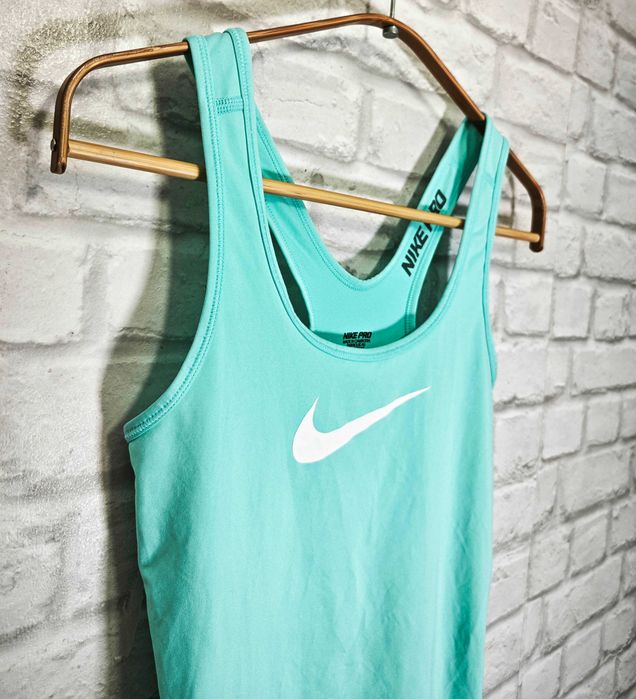 NIKE Pro Оригинален дамски син потник / тениска размер XS