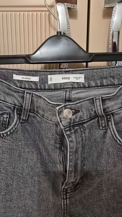 Blugi Claudia Mango gri mas 38