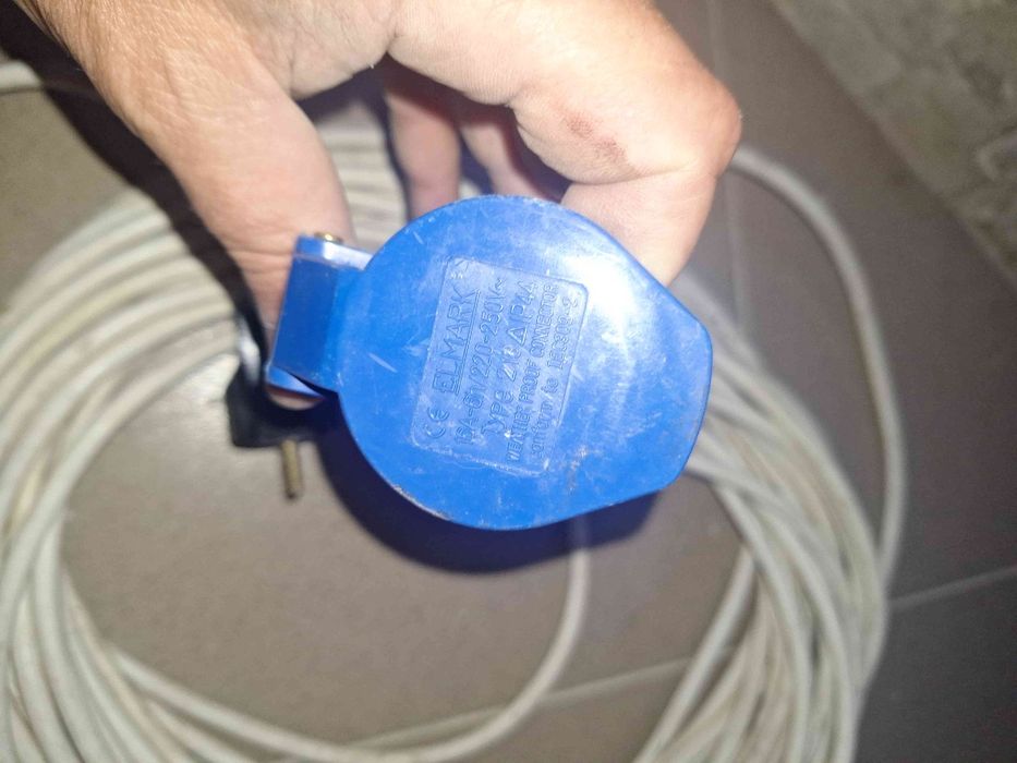 Захранващ кабел/преходник за каравана/кемпер контакт с дължина 17,5