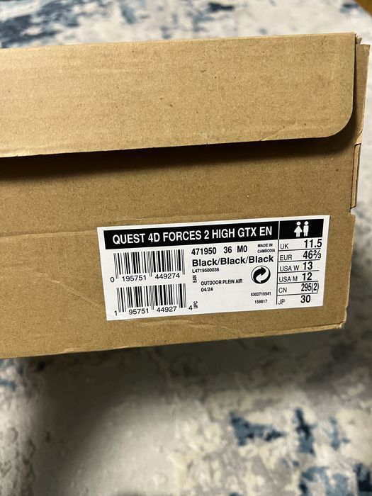 Ghete Salomon Quest 4D Forces High GTX, membrana GORE-TEX, barbați !