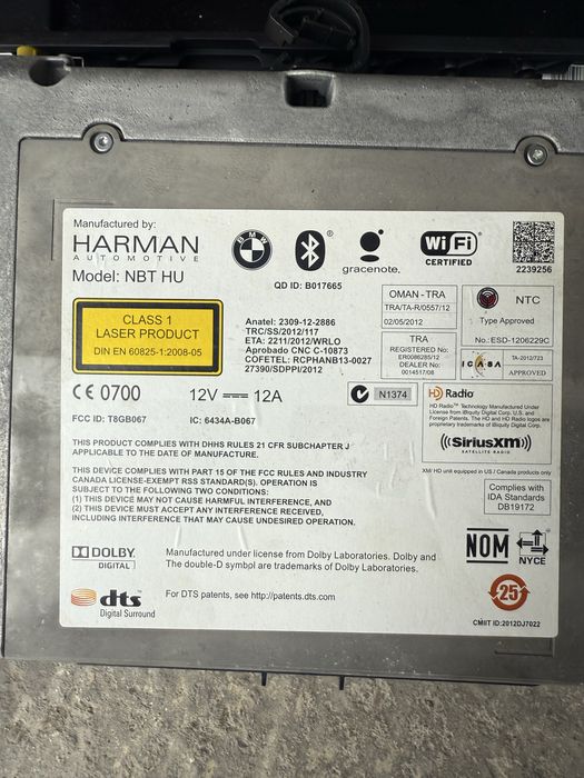 Нбт bmw f06 f12 f13 бмв ф06 ф12 ф13 nbt навигация