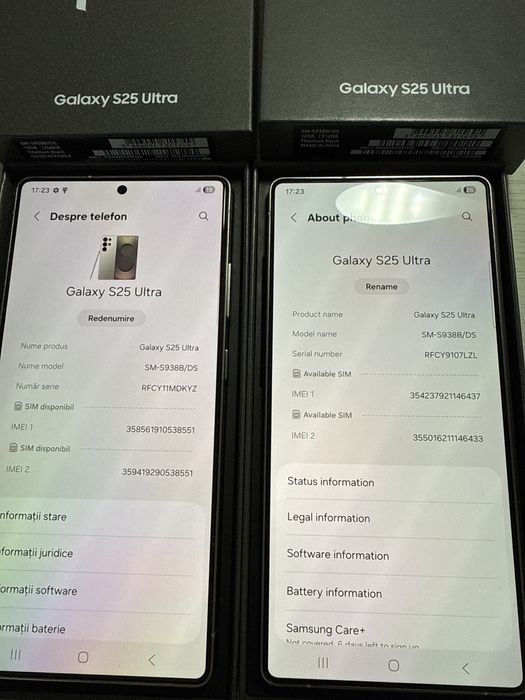 Samsung S25 Ultra  512Gb ca Noi la Cutie