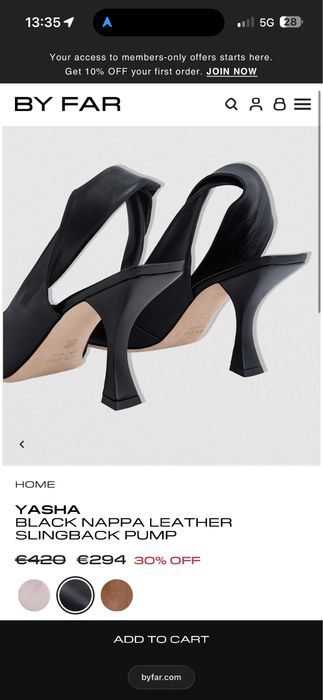 By Far Yasha Nappa Slingback Pump