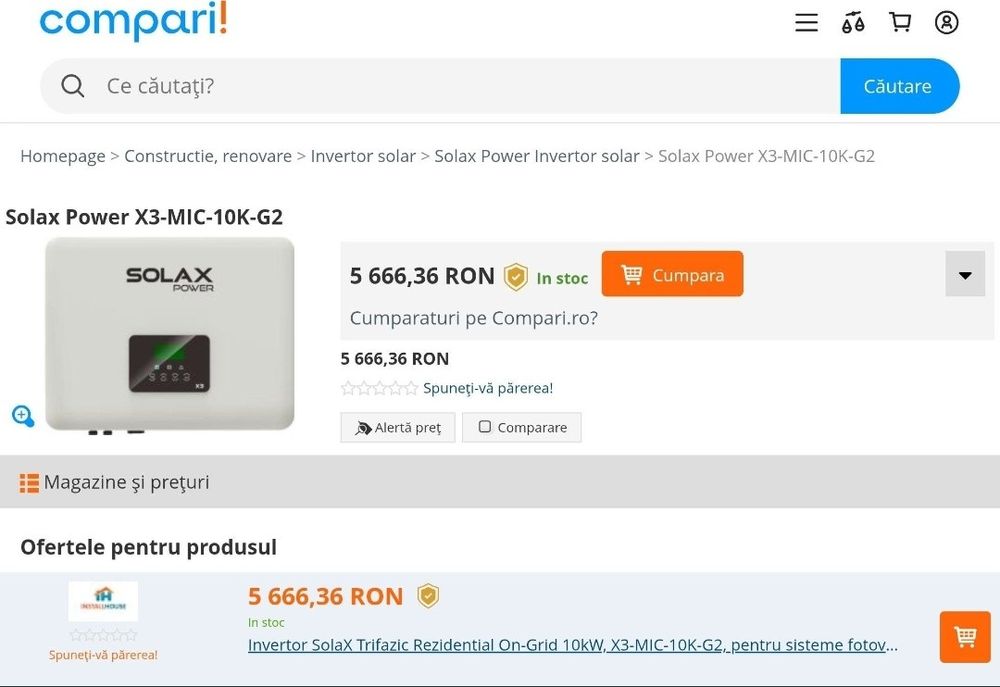 Invertor fotovoltaic SolaX trifazat 10KW MIC-X3.10-T-D On-Grid