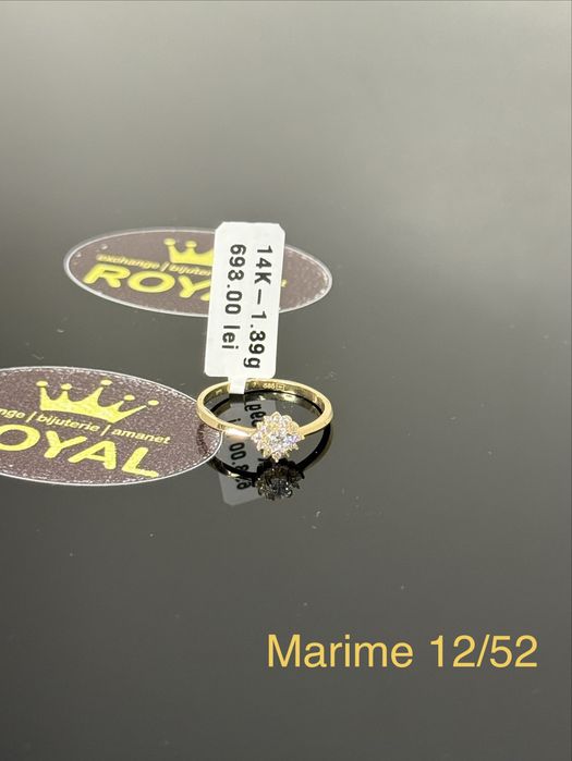 Bijuteria ROYAL : Inel AUR NOU 14K / 1.39 GR