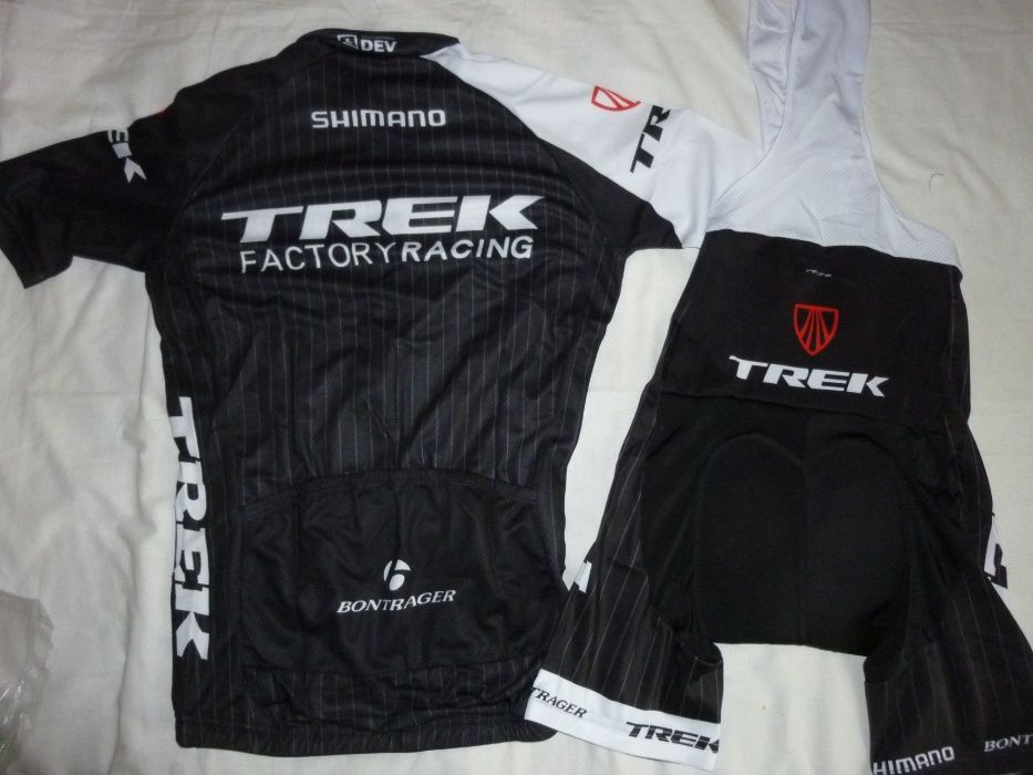 Echipament ciclism Trek Negru sau Rosu set pantaloni tricou NOU
