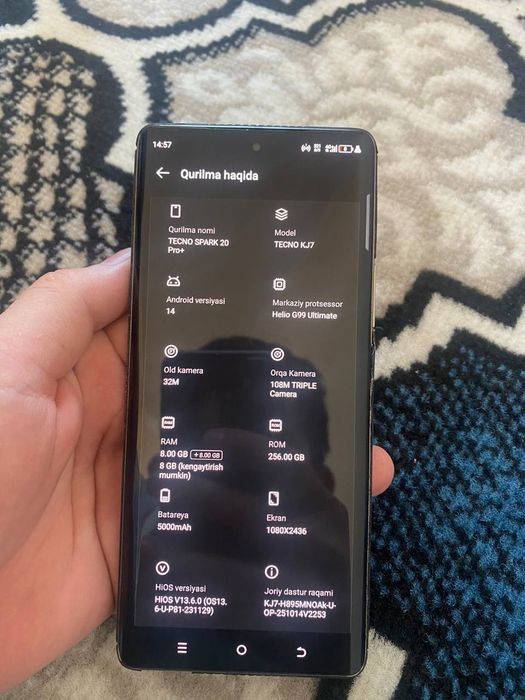 Tecno spark 20 pro + srochni sotiladi