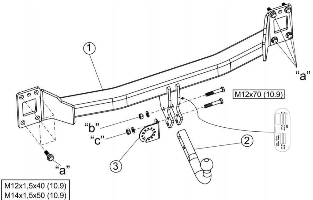 carlig remorcare volkswagen touareg suv 2002 - 2018