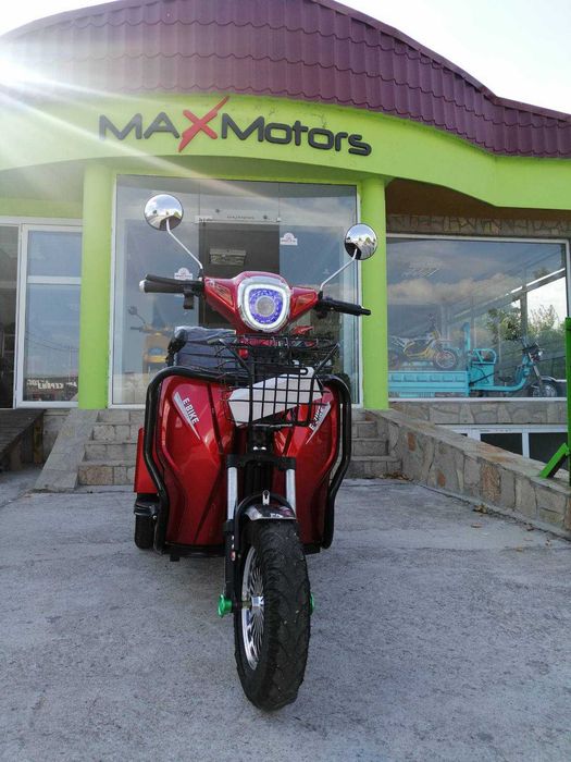 Електрическа Триколка 1500W Cargo Двуместна RED