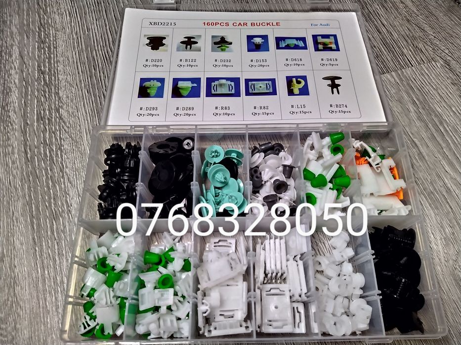 Cutie 160 Clipsuri AUDI Cleme Auto 12 Dimensiuni